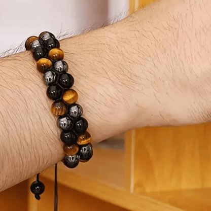 TigersEyeBlackObsidianTripleProtectionBracelet_2