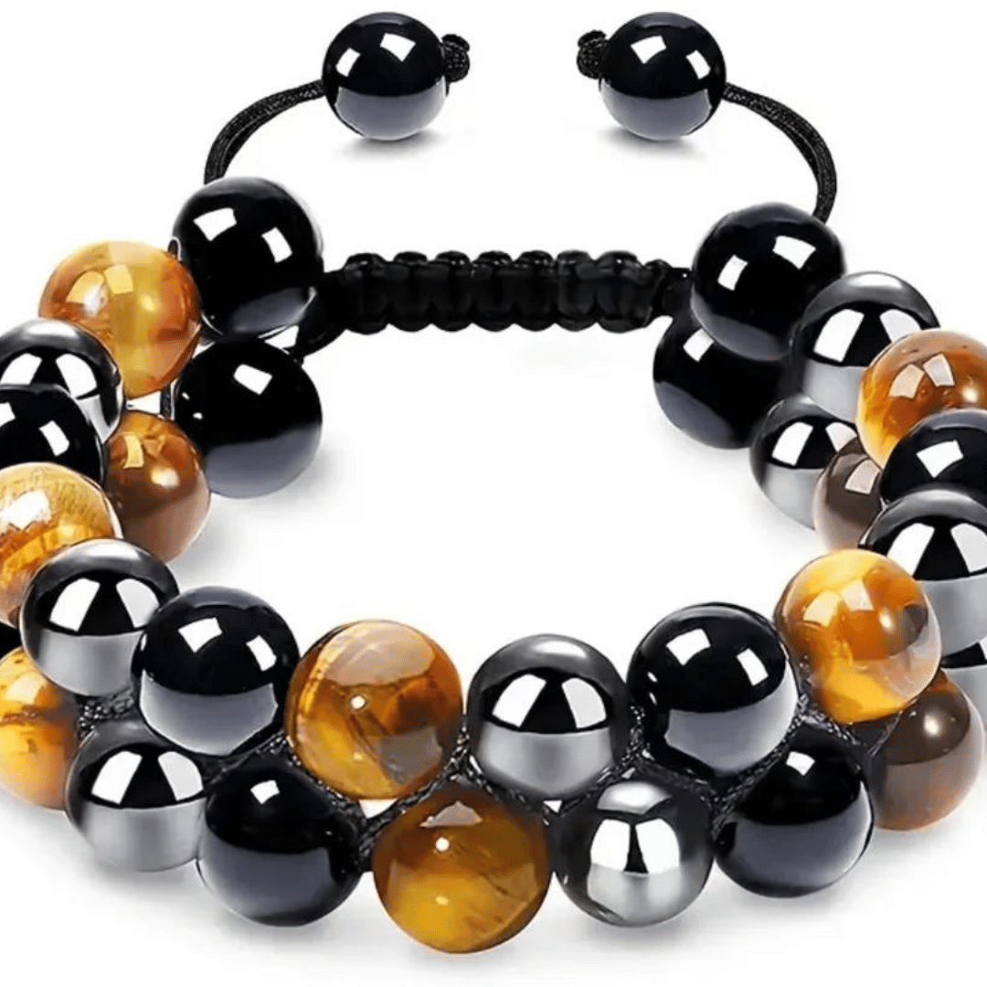 TigersEyeBlackObsidianTripleProtectionBracelet_3