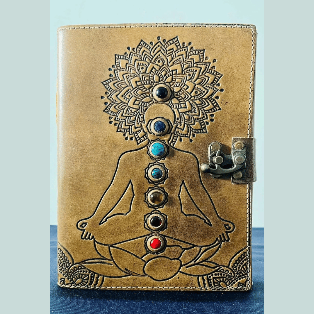 Yoga Chakra Leather Journal